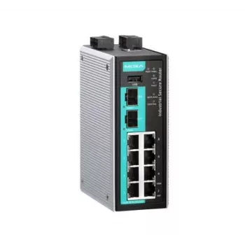 Moxa EDR-810-2GSFP maršrutizatorius su kabeliniu ryšiu, greitas Ethernet, juodas