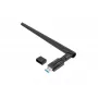 Vidinė WLAN kortelė LANBERG NC-1200-WIE — Dviejų juostų USB WLAN adapteris, RTL8812BU, iki 1200 Mbit/s, išorinės 2x2 antenos (5 dBi), juoda