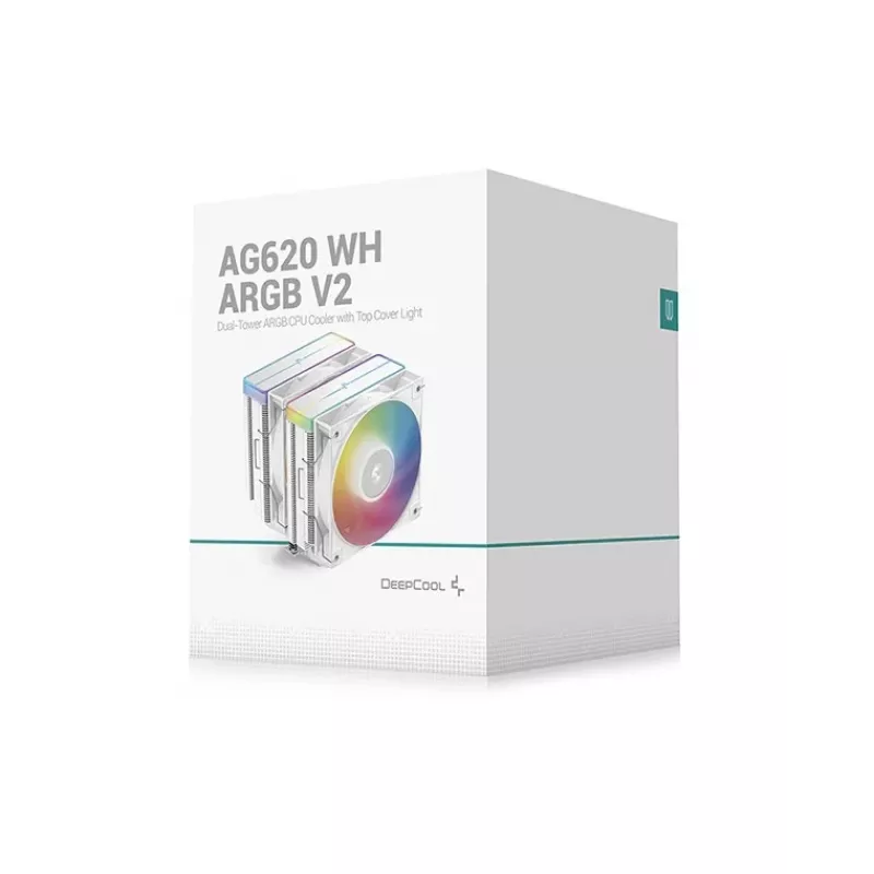 DeepCool AG620 WH ARGB V2 procesoriaus aušintuvas 12 cm baltas 1 vnt.