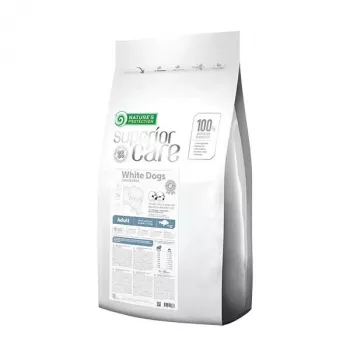 Sausas šunų ėdalas nature’s protection Superior Care White Dogs Grain Free Adult Small 10 kg – Žuvis, 24% baltymų, 13% riebalų