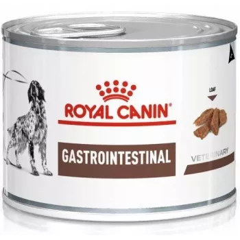 Veterinarinis konservuotas ėdalas šunims Royal Canin Gastro Intestinal 200 g – suaugusiems, paukštiena, virškinimo palaikymas