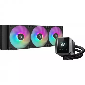 DeepCool MYSTIQUE 360 ARGB procesoriaus vandens aušintuvas 360 mm 12 cm juodas