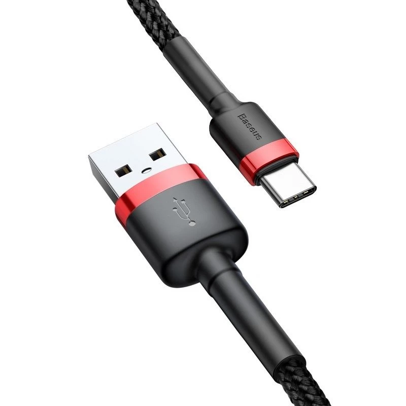 Mobiliojo telefono laidas Baseus Raudonas 1m USB A USB C