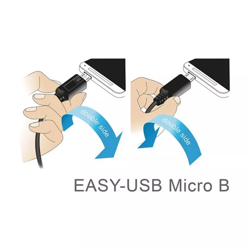 USB kabelis DeLOCK 83857 USB 2.0 3 m USB A Micro-USB B Juodas