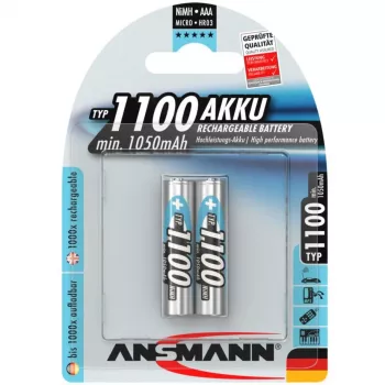ANSMANN 1x2 NiMH 1100 mAh Micro AAA HR03