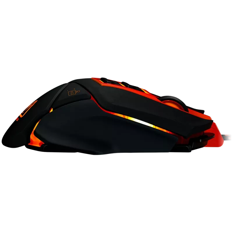 CANYON pelė Hazard GM-6 LED laidas Juoda Oranžinė