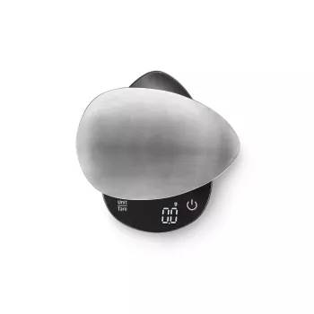 Virtuvinės svarstyklės Caso FinoCompact 03201 – 0,5 kg talpa, 1 g padala, LED ekranas, nerūdijantis plienas/juoda