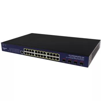 Valdomas tinklo jungiklis ALLNET ALL-SG8428v2FPM-10G — 24+4 prievadai, PoE, 10G išorinės jungtys