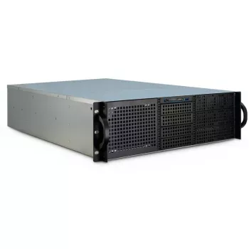 Inter-Tech 3U-30255 Rack Juodas, Nerūdijantis plienas