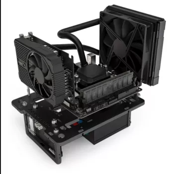 Streacom BC1 Mini V2 juodas – kompaktiškas atviro rėmo stendas