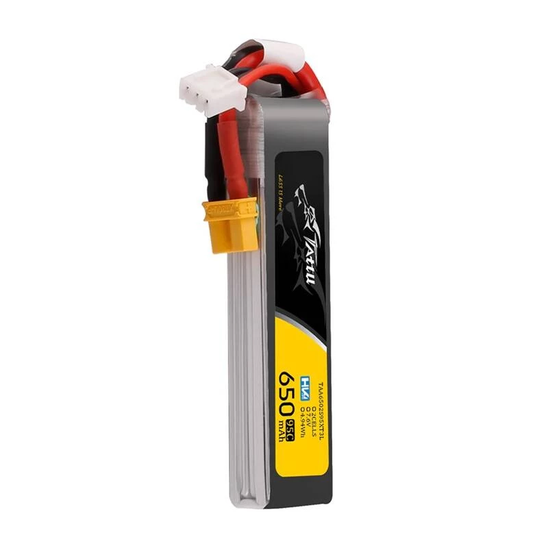 Akumuliatorius Lipo Tattu 2S 650mAh 95C 7,6V HV su XT30 ilgas paketas