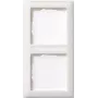 Griaustinis Gira Standard 55 sieninė plokštė — Baltas termoplastikas, bevaržtis dizainas, 80,7×151,8 mm