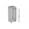 LANBERG 19 colių 32U stovimas serverio spintos stovas 600×600 mm pilkas su perforuotomis durelėmis ir LCD (Flat Pack)