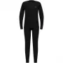 Odlo Set long MERINO 200 KIDS vaikiškas apatinis trikotažo komplektas, dydis 116 cm, juoda