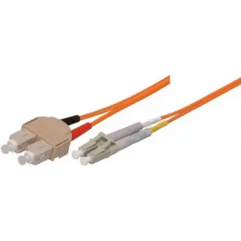 Tecline exertis Connect šviesolaidinis jungiamasis kabelis SC/MM – LC/MM 10 m OM1 oranžinis (86610)
