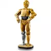 LEGO žvaigždžių karų statoma figūra C-3PO modelis 75398 — 1138 dalių, 380 mm eksponuojamas kolekcinis modelis