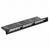 Patch panel 1U LANBERG PPKS-1124-B, 24 prievadai, 1U, ABS, juoda, 482,6×44,5×154 mm