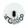 NeXtime laikrodis 8115 Dropped, Ø43 cm, sieninis, sidabrinis