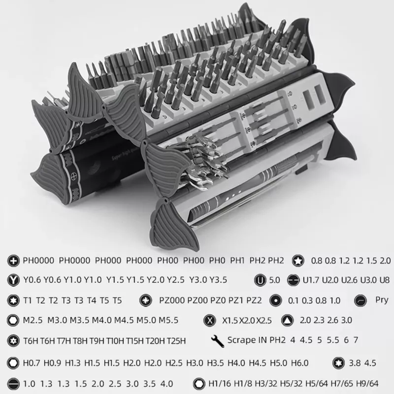 Precizinis atsuktuvų rinkinys Extralink EX.21465 – Magnetinis 128-in-1 bitų komplektas