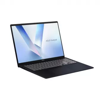 Nešiojamas kompiuteris ASUS VivoBook 16 M1607GA - AMD Ryzen AI 7 445, 16 colių IPS 1920×1200, 16 GB RAM, 512 GB SSD, Windows 11 Home, mėlyna
