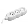 TRACER PowerCord ilginimo laidas 1,5 m 3 lizdai baltas