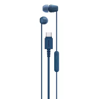 Sony IER-EX15C Ausinės Laidinės Į ausį Skambučiai/Muzika USB Type-C Mėlyna