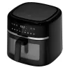 Kepimo indas Adler AD 6318 8 L, 2200 W, LED ekranas, 9 programų, juodas