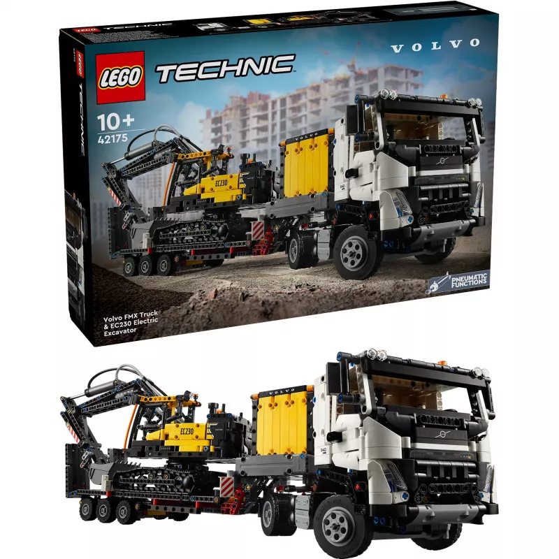 LEGO Technic Volvo FMX sunkvežimis ir EC230 elektrinis ekskavatorius 42175