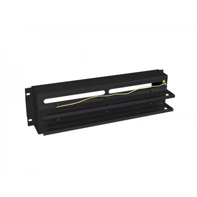 Įtampos paskirstymo skydas Lanberg AK-VDP103-B Plieninis Juodas 482,5 mm