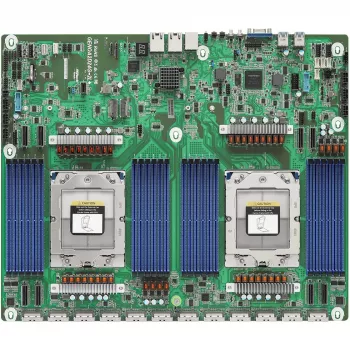 Motininė plokštė ASRock GENOA2D24G-2L+ — AMD SoC, Socket SP5, ATX, 24x DDR5 DIMM, iki 12,3 TB, 2x GbE
