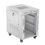 Laisvai pastatomas serverio spintos korpusas LANBERG FF01-6815-12SL 15U, 600×800×922 mm, 1200 kg, IP20, pilkas