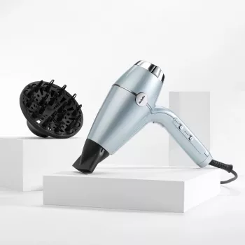 Plaukų džiovintuvas BABYLISS D773DE 2100 W, joninis, 3 šilumos / 2 greičio, šalto oro pūtimas, 2 antgaliai, metalinis