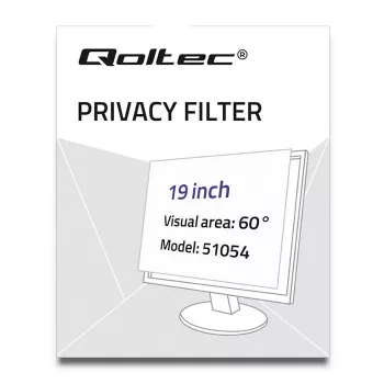 Qoltec 51054 privatumo filtras ekranui 48,3 cm (19 inch) nešiojamam kompiuteriui