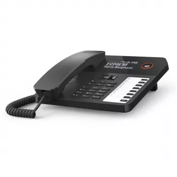 Analognis telefonas Gigaset DESK 600 su skambučio numerio atpažinimu, juodas