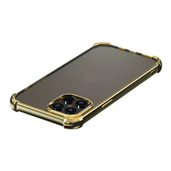 Apsauginis minkštas dėklas Devia iPhone 12 Pro Max – smūgiams atsparus, auksinis