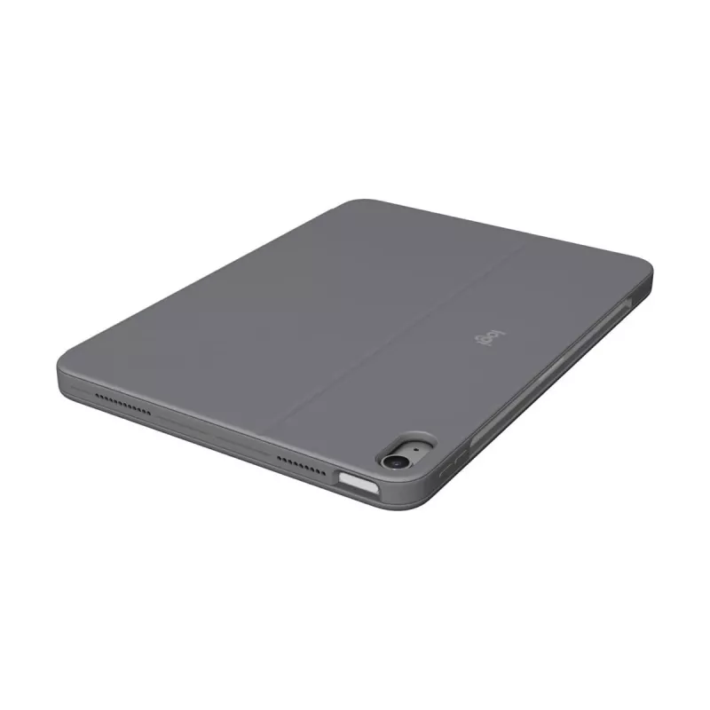 Klaviatūrinis dėklas Logitech Combo Touch QWERTZ vokiškas Smart Connector pilkas, skirtas iPad Air
