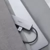 USB šakotuvas Aukey CB-H36 — 4 prievadai USB 3.2 Gen 1 Type-A, pagrindinis USB 2.0, 5000 Mbit/s, aliuminis sidabrinis