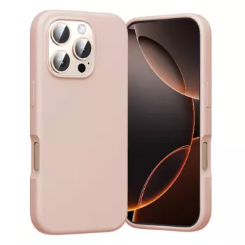 Apsauginis dėklas Vention KUHP0-30, iPhone 16 Pro, MagSafe, rožinis, minkštas silikoninis