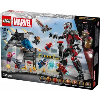 LEGO MARVEL 76314 Kapitonas Amerika: Pilietinis karas – Mūšis