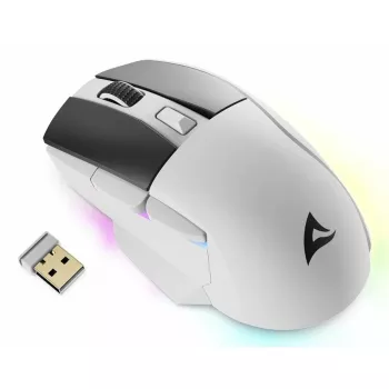 Sharkoon SGM50W pelė žaidimams, dešinei rankai, RF belaidė + USB Type-A, optinė, 6400 DPI