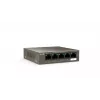 Tinklo jungiklis TENDA TEG1105P-4-63W-EU, 5x Gigabit RJ-45, 4x PoE (57,8 W bendra), 10 Gbit/s perjungimas