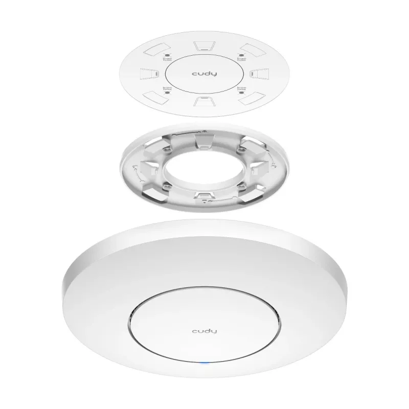 Belaidžio ryšio prieigos taškas Cudy AP11000 – tribandinis Wi‑Fi 6 (2.4/5/6 GHz), 5760 Mbps, MU‑MIMO, montavimas ant lubų/sienos