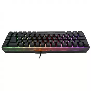 Deltaco Gaming DK240 mini 60% USB, RGB juoda klaviatūra