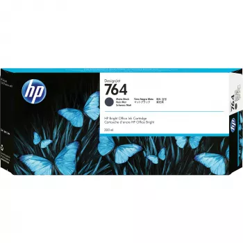 Kasetė HP 764 Matte Black 300 ml pigmentinė didelio formato spausdinimui