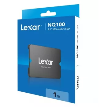 2,5 colio SATA III SSD Lexar NQ100 1 TB — 550 MB/s skaitymas, 6 Gbit/s perdavimas