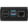 JOY-IT RPI CASE ALU06 - Dėklas Raspberry Pi 4, aliuminis, juodas (RB-ALUCASEP4+06)