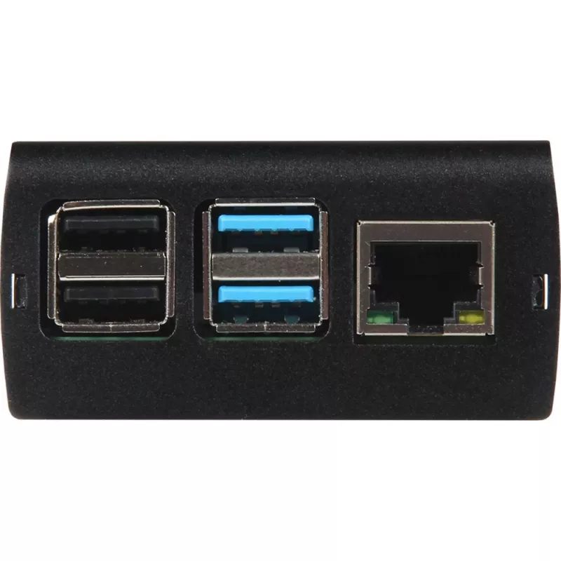 JOY-IT RPI CASE ALU06 - Dėklas Raspberry Pi 4, aliuminis, juodas (RB-ALUCASEP4+06)