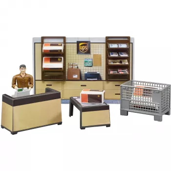 Bruder Set UPS Logistics Center – plastikinis logistikos centro rinkinys