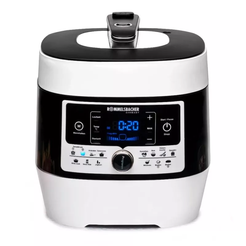 Elektrinis greitpuodis Rommelsbacher MD 1000 – 4 L, 1000 W, 14 programų, baltas/juodas