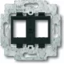 Busch Jaeger 1753-0-8063 Kištukinis lizdas 2 x RJ-45 juodas